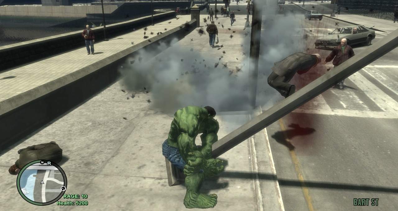 GTA4 侠盗猎车手4 绿巨人人物MOD-IGTA侠盗飞车资源网-GTAMOD下载站