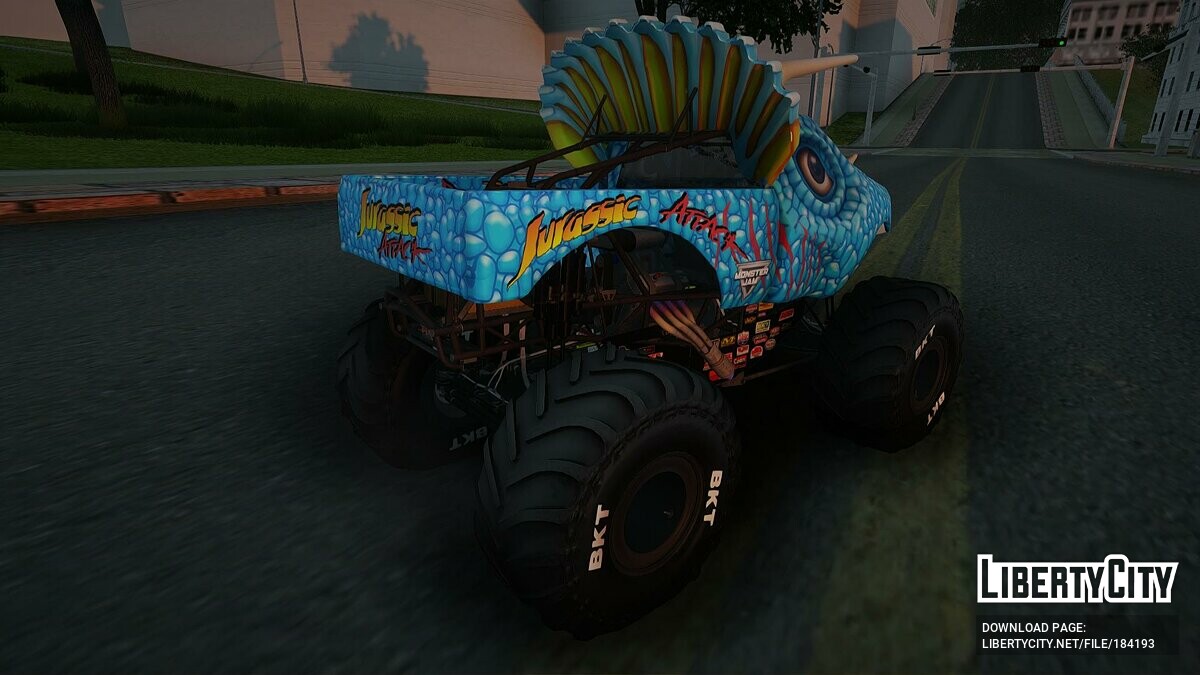 [GTA:圣安地列斯MOD]越野怪物卡车2三角龙-IGTA侠盗飞车资源网-GTAMOD下载站