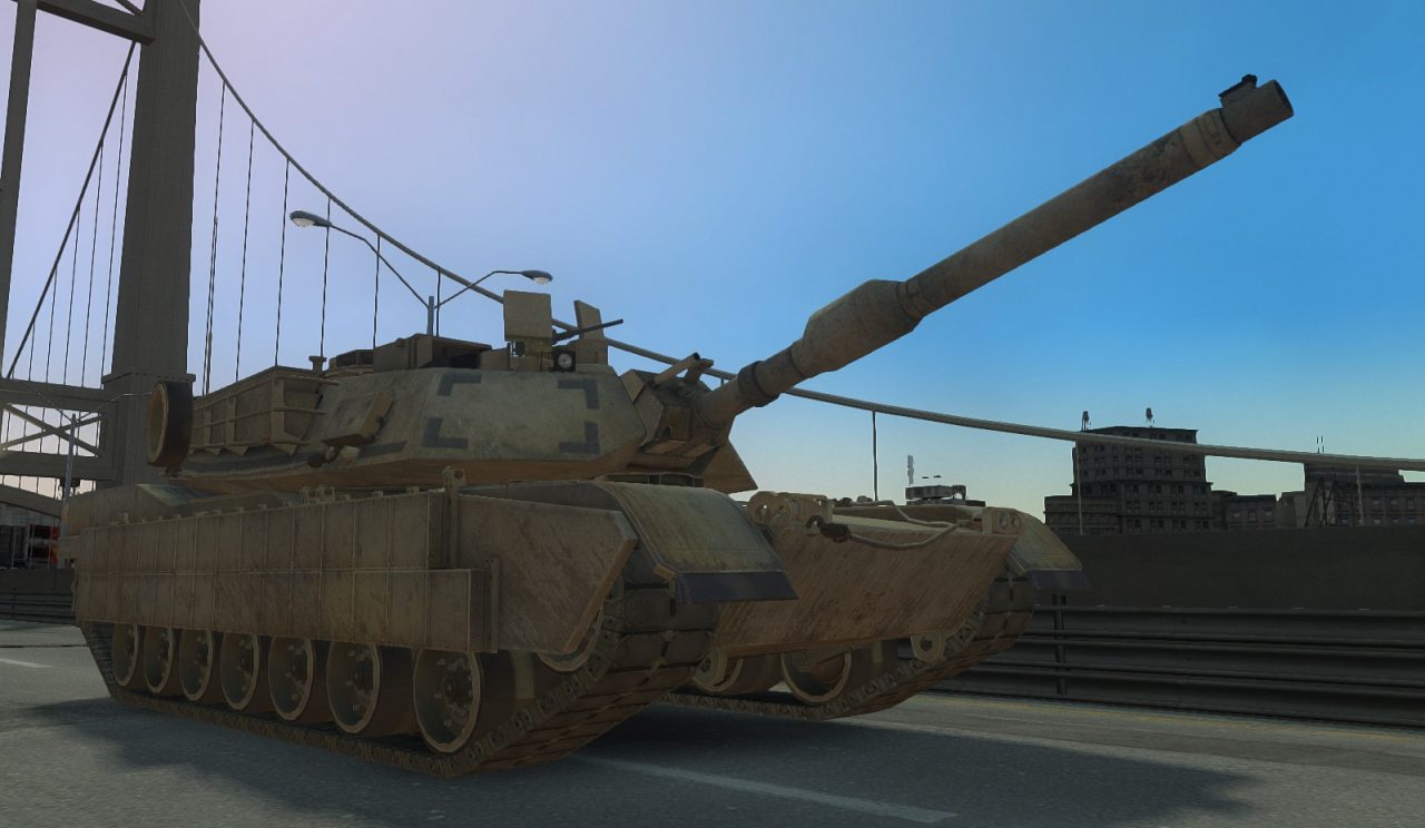 GTA4 侠盗猎车手4 M1A2坦克MOD-IGTA侠盗飞车资源网-GTAMOD下载站