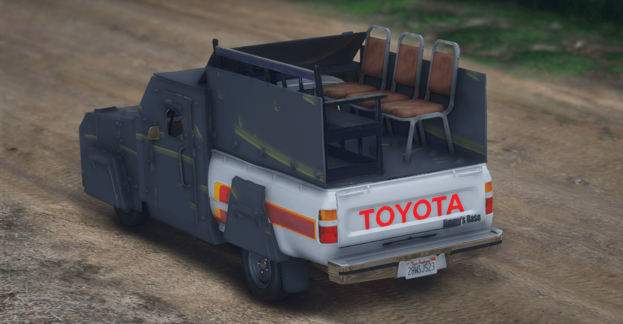 图片[4]-[GTA5MOD]ISIS-丰田 Hilux 部队运输车 [附加][FIVE-M] 1.0-IGTA侠盗飞车资源网-GTAMOD下载站