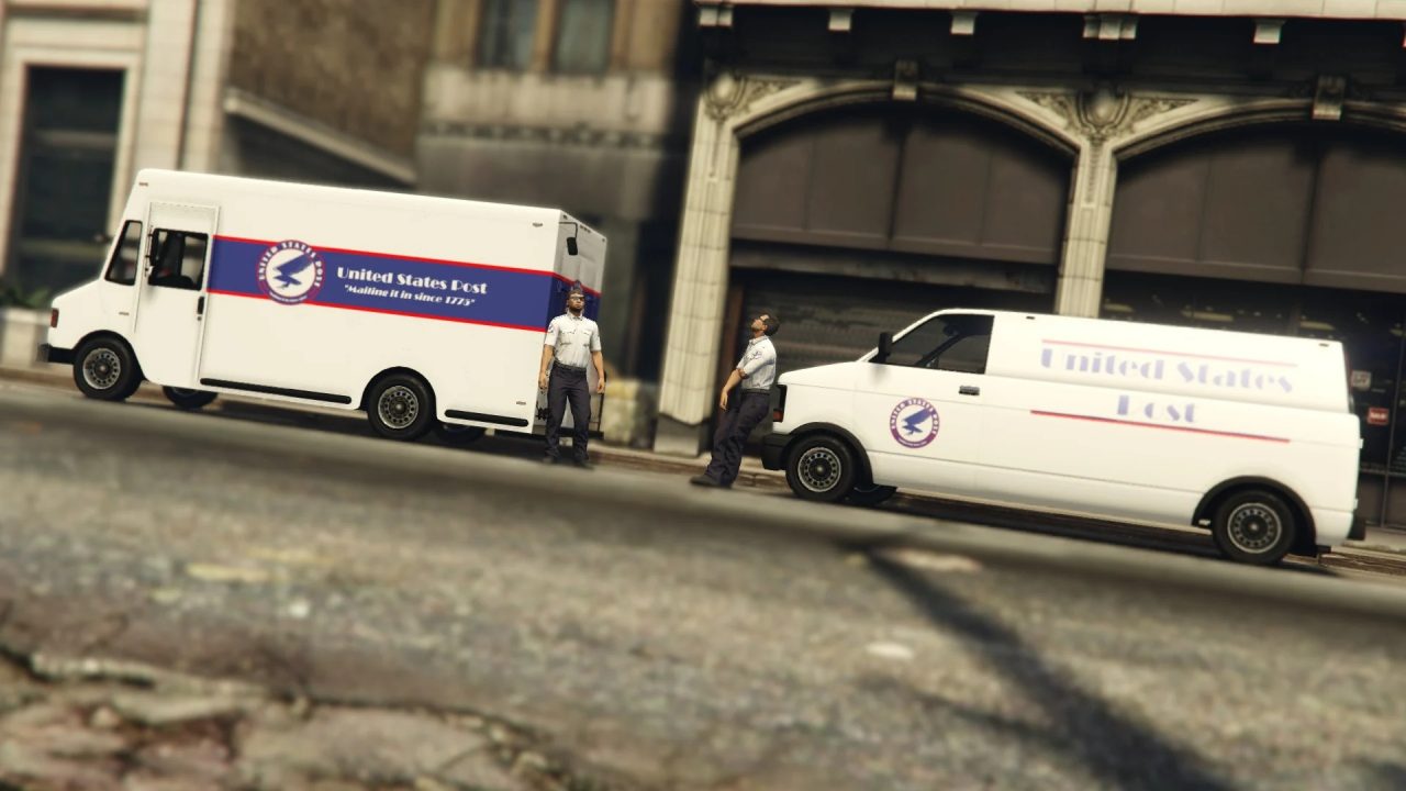 [GTA5MOD]美国邮政部门汽车包 [附加] 1.0-IGTA侠盗飞车资源网-GTAMOD下载站