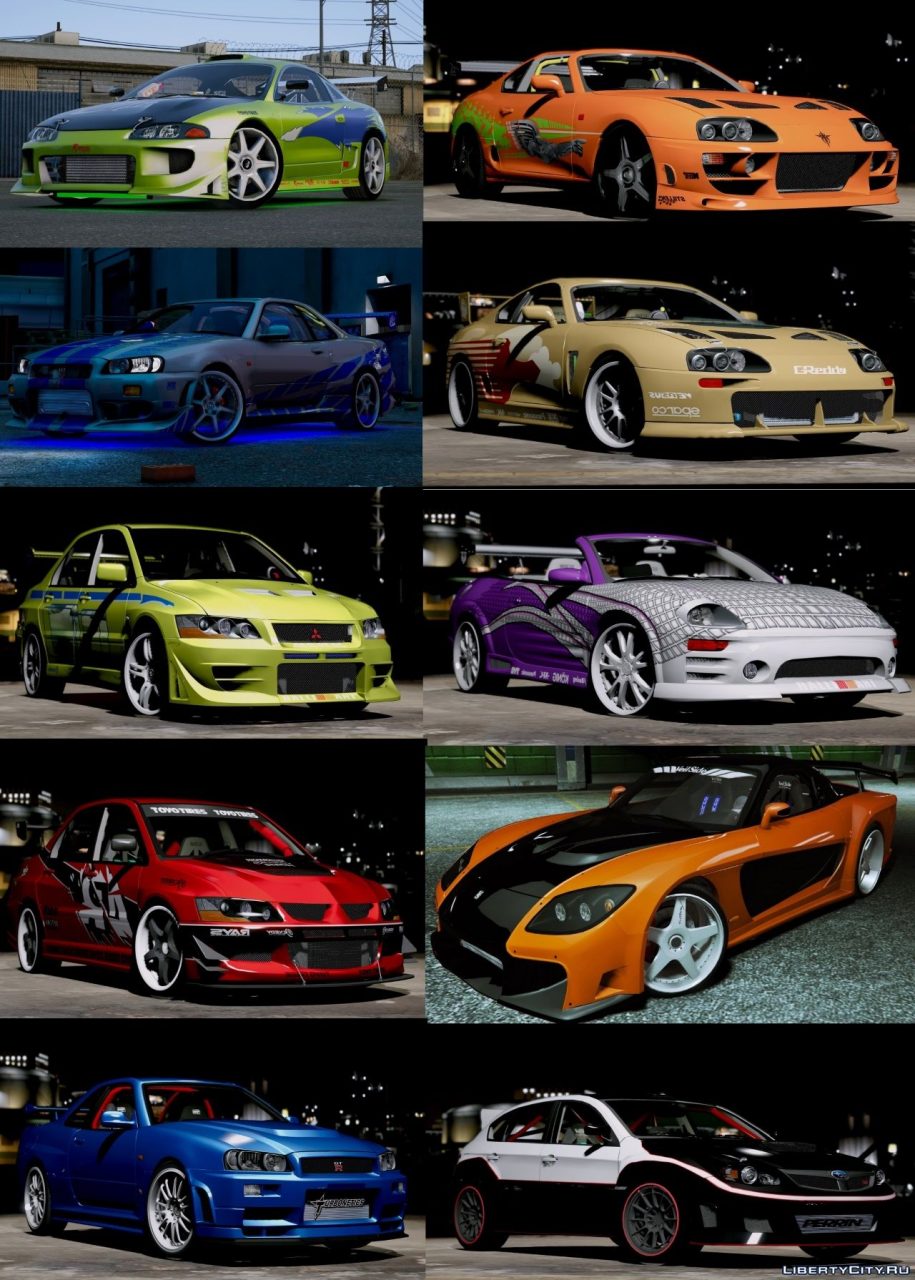 [GTA5MOD]速度与激情汽车包[附加动画]-IGTA侠盗飞车资源网-GTAMOD下载站