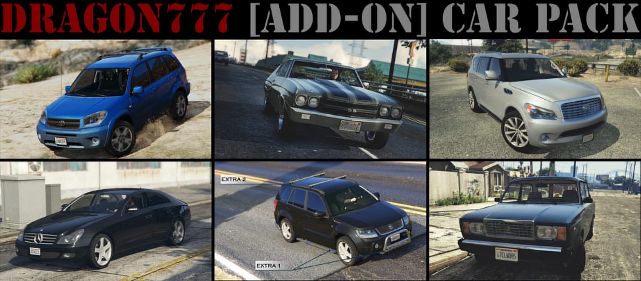 [GTA5MOD]DragoN777 [附加] 车辆包 1.1-IGTA侠盗飞车资源网-GTAMOD下载站