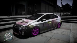 GTA4 侠盗猎车手4 旋风管家痛车mod(附车型ToyotaPrius安装)-IGTA侠盗飞车资源网-GTAMOD下载站
