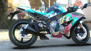 GTA4 侠盗猎车手4 MIKU版 川崎ZX-10R摩托-IGTA侠盗飞车资源网-GTAMOD下载站