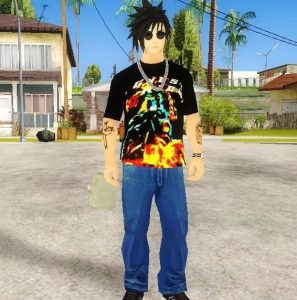 GTA 侠盗猎车 圣安地列斯 恶灵骑士图案衣服MOD-IGTA侠盗飞车资源网-GTAMOD下载站