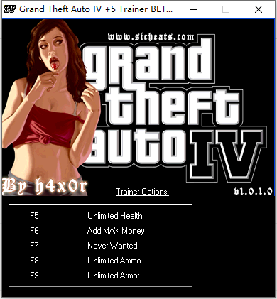《侠盗猎车手GTA4》V1.01 5项属性内存修改器-IGTA侠盗飞车资源网-GTAMOD下载站