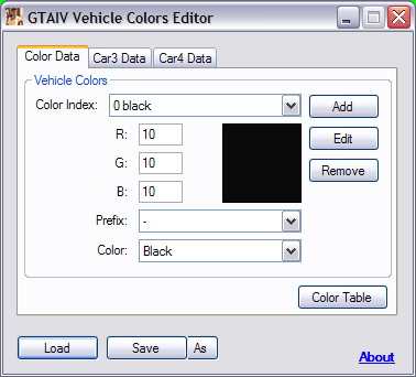 《侠盗猎车手GTA4》MOD 汽车色彩编辑工具-IGTA侠盗飞车资源网-GTAMOD下载站