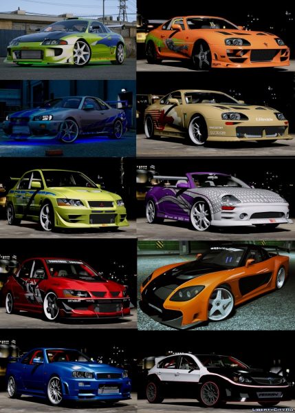 [GTA5MOD]速度与激情汽车包[附加动画]-IGTA侠盗飞车资源网-GTAMOD下载站