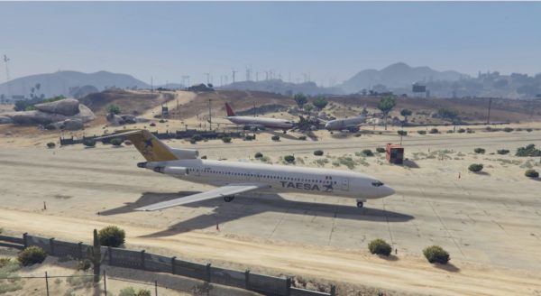 [GTA5MOD]波音 727-200 墨西哥涂装 (23) 复古 90 年代最终版-IGTA侠盗飞车资源网-GTAMOD下载站