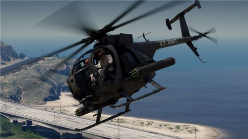 [GTA5MOD]AH-6M小鸟武装直升机1.0-IGTA侠盗飞车资源网-GTAMOD下载站