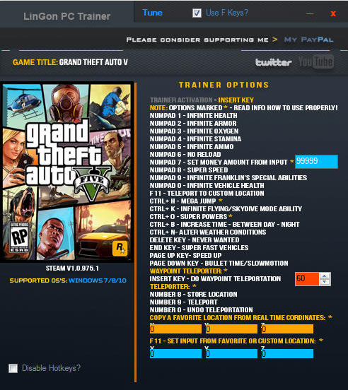 [GTA5MOD]v1.0.1103.2二十四项修改器[Lingon]-IGTA侠盗飞车资源网-GTAMOD下载站